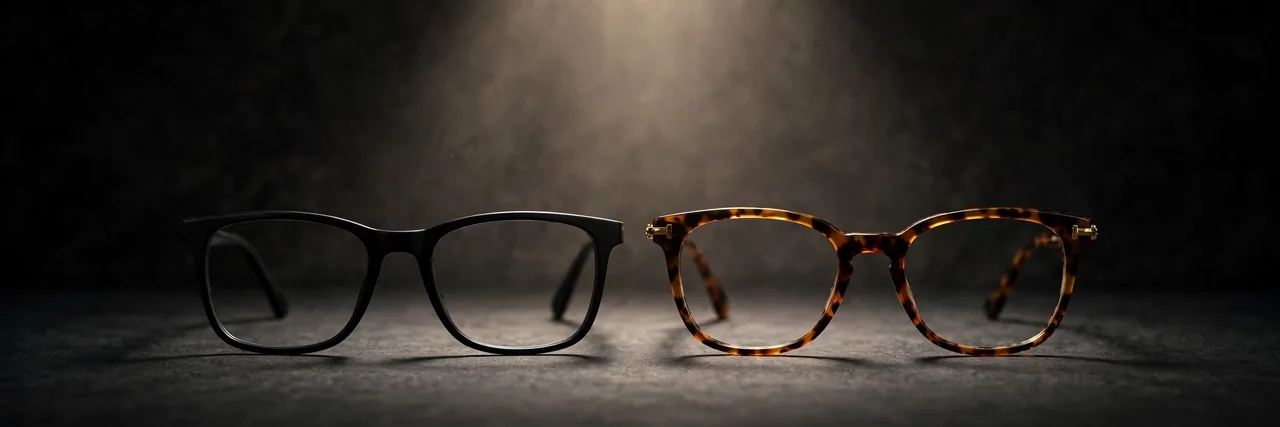 $40 vs $400 frame comparison — 4 Eyes Club